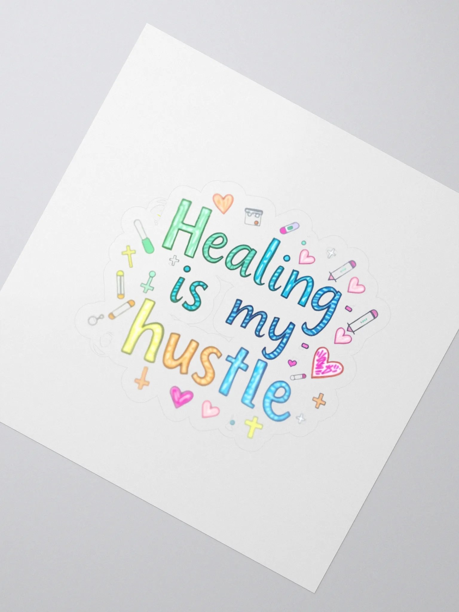 Healing Hustle Kiss Cut Stickers product image (2)