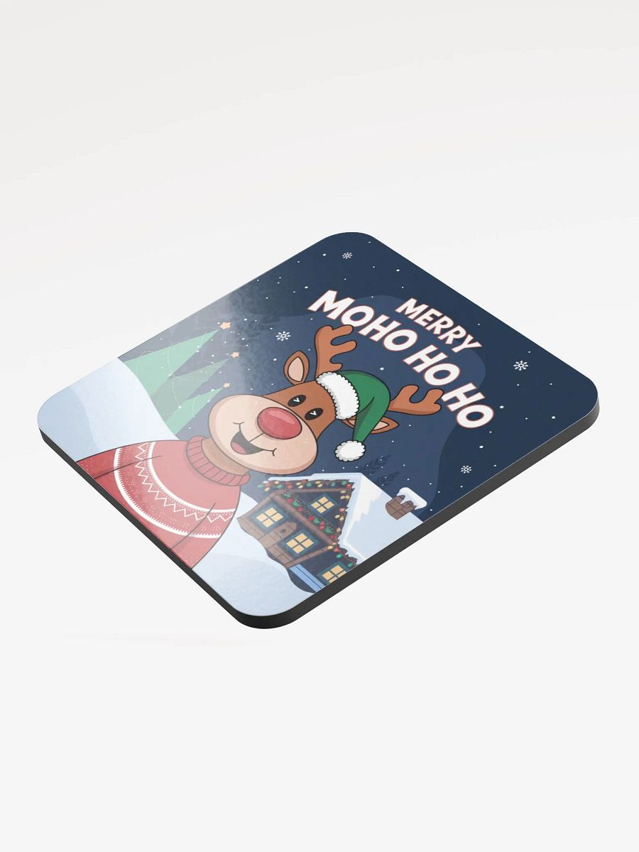 Merry Moho Ho Ho Reindeer Cork Coaster product image (3)