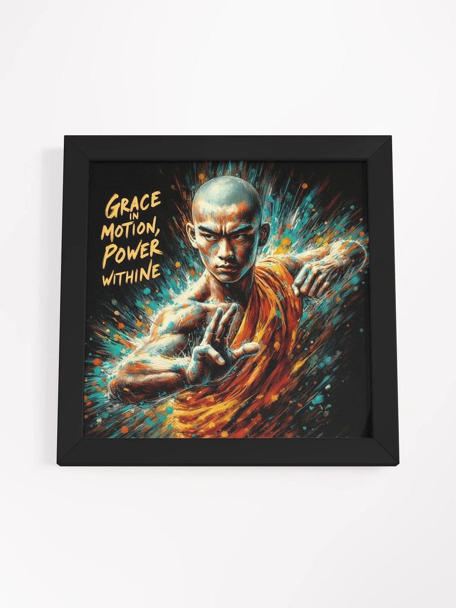 Shaolin Kung Fu Warrior Art Framed Print product image (4)