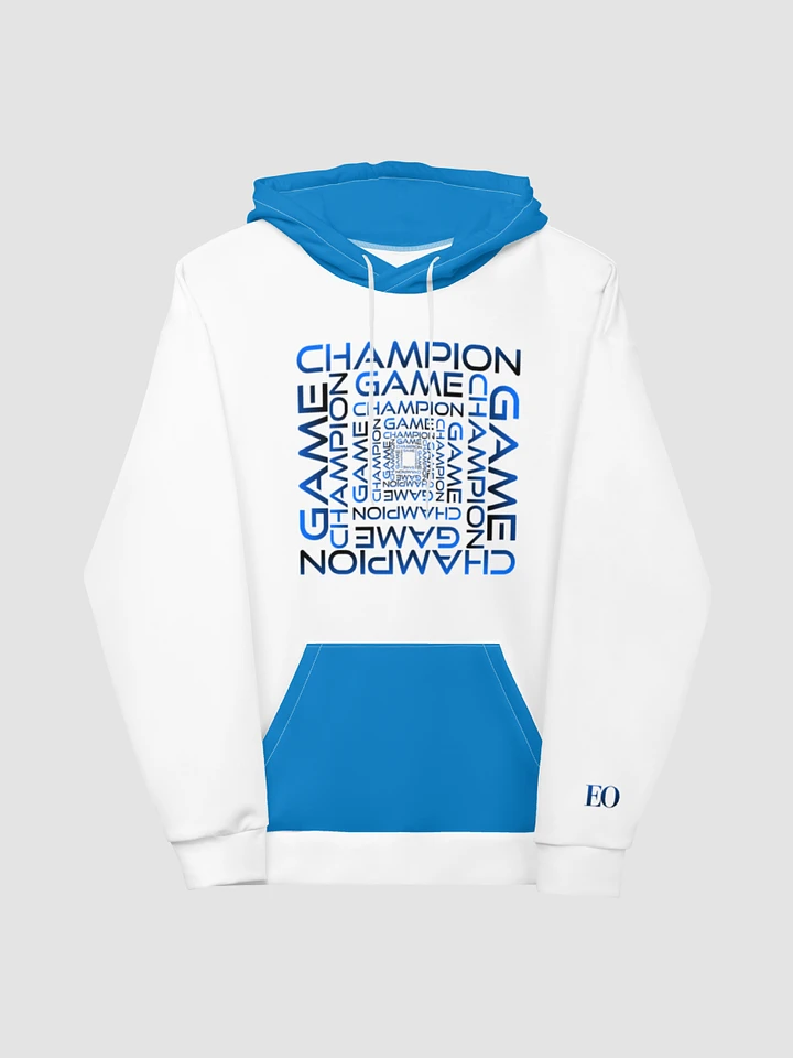 White Blue Champion Game Hoodie product image (1)