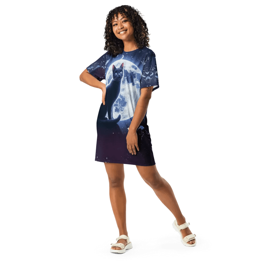 All-Over Print T-Shirt Dress product image (7)