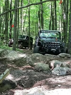Tackling a rock garden on the Undertaker trail at rocks and valleys. Check out my YouTube channel to watch the whole video! 💯 #offroading #4x4 #jeeps #jeeplife #beatnotbabied #jeepsoftiktok #jeepwrangler #2door #rockcrawler #rockcrawling #adventure #crawler #usa #american 