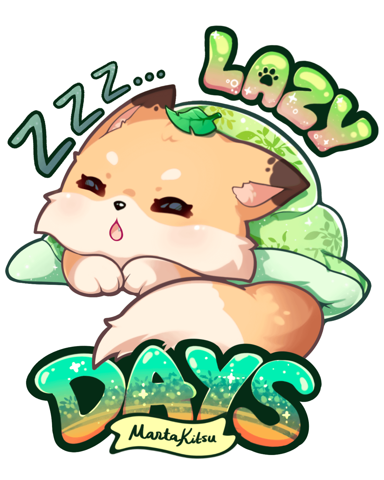 Lazy Days Sticker product image (1)