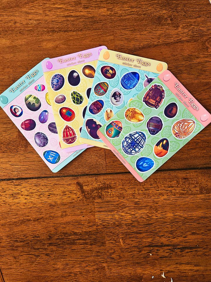 Sleuthy Easter Egg Sticker Sheet Set product image (1)