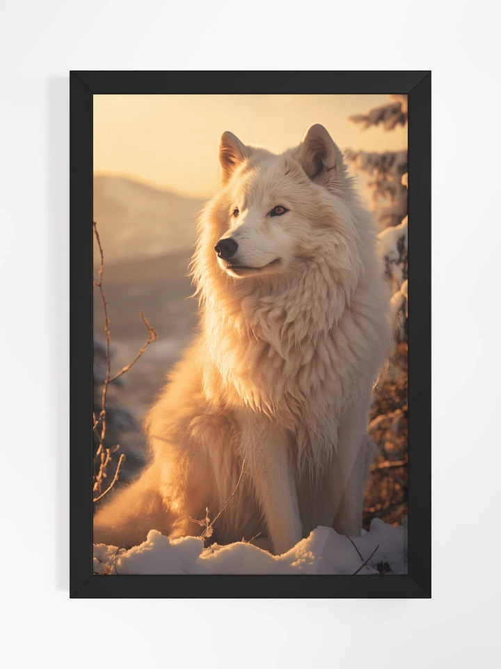 Lone Wolf Sunset - Framed poster product image (1)