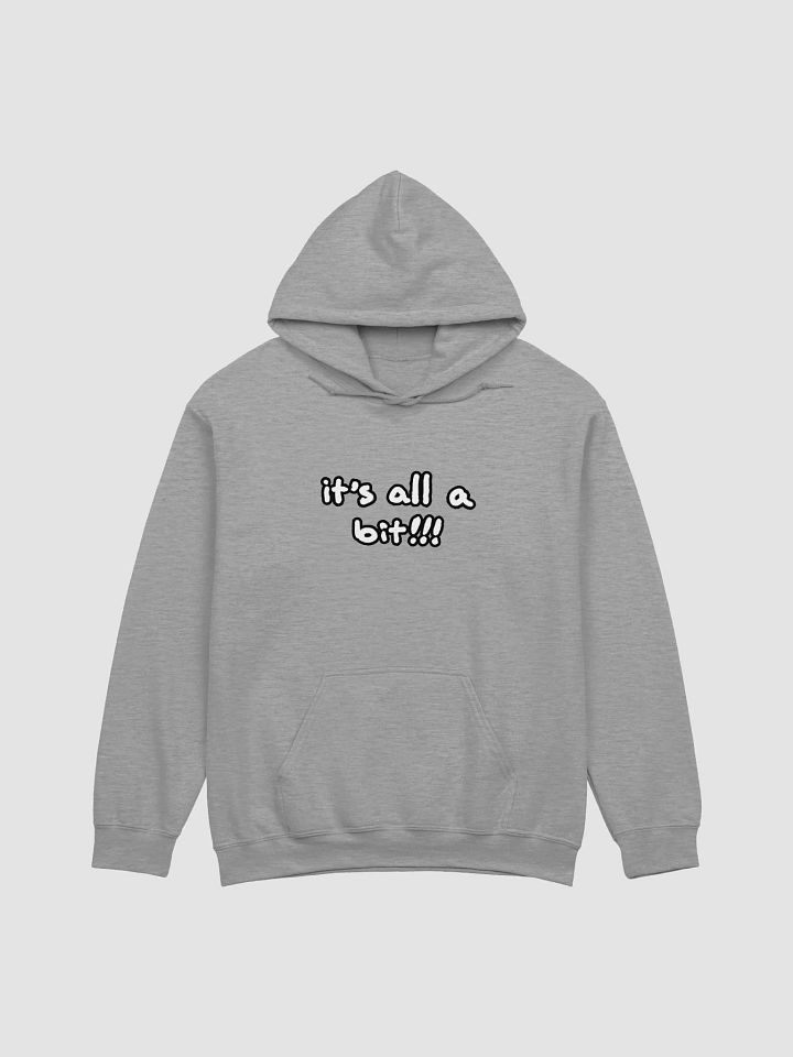 “It’s all a bit!!!” (lined design) classic hoodie product image (2)