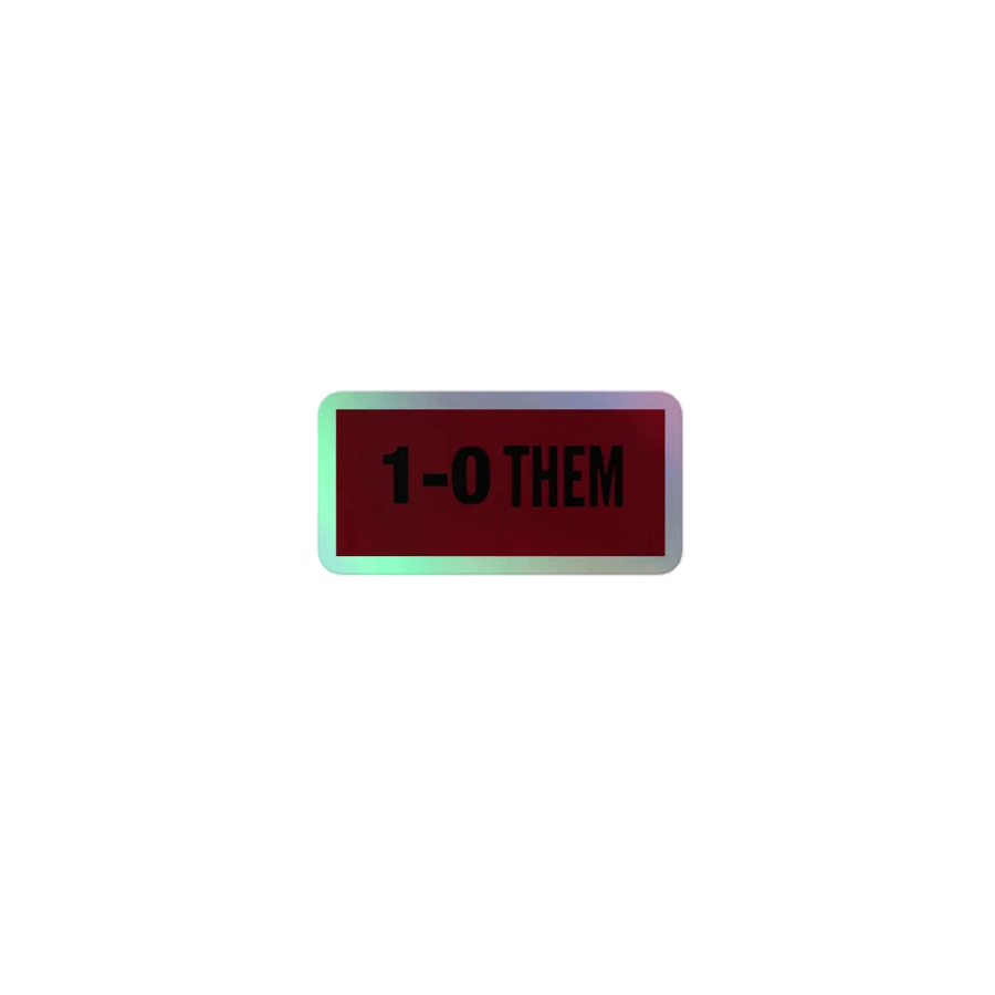1-0 THEM STICKER product image (1)