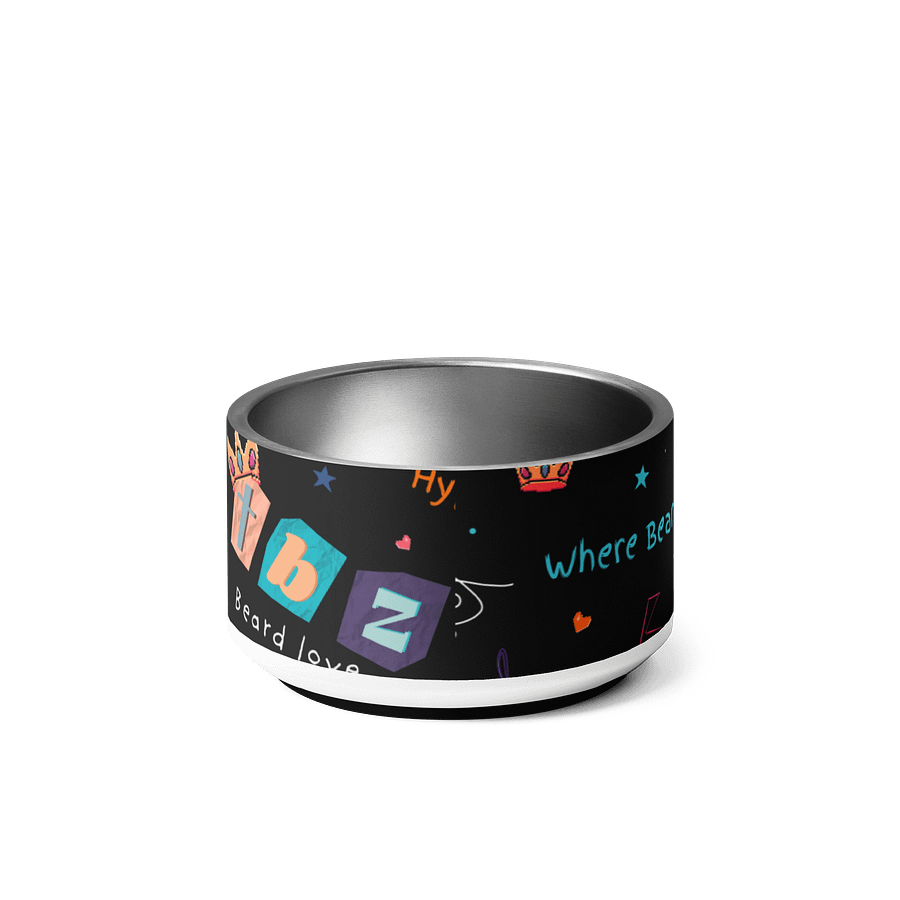 Doodle Pattern Stainless Steel Pet Bowl product image (4)