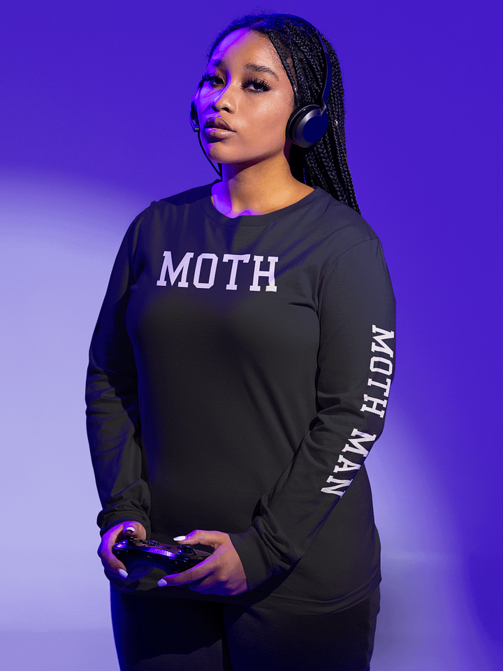 (2 sided) Moth Man classic sleeve print sweatshirt product image (1)