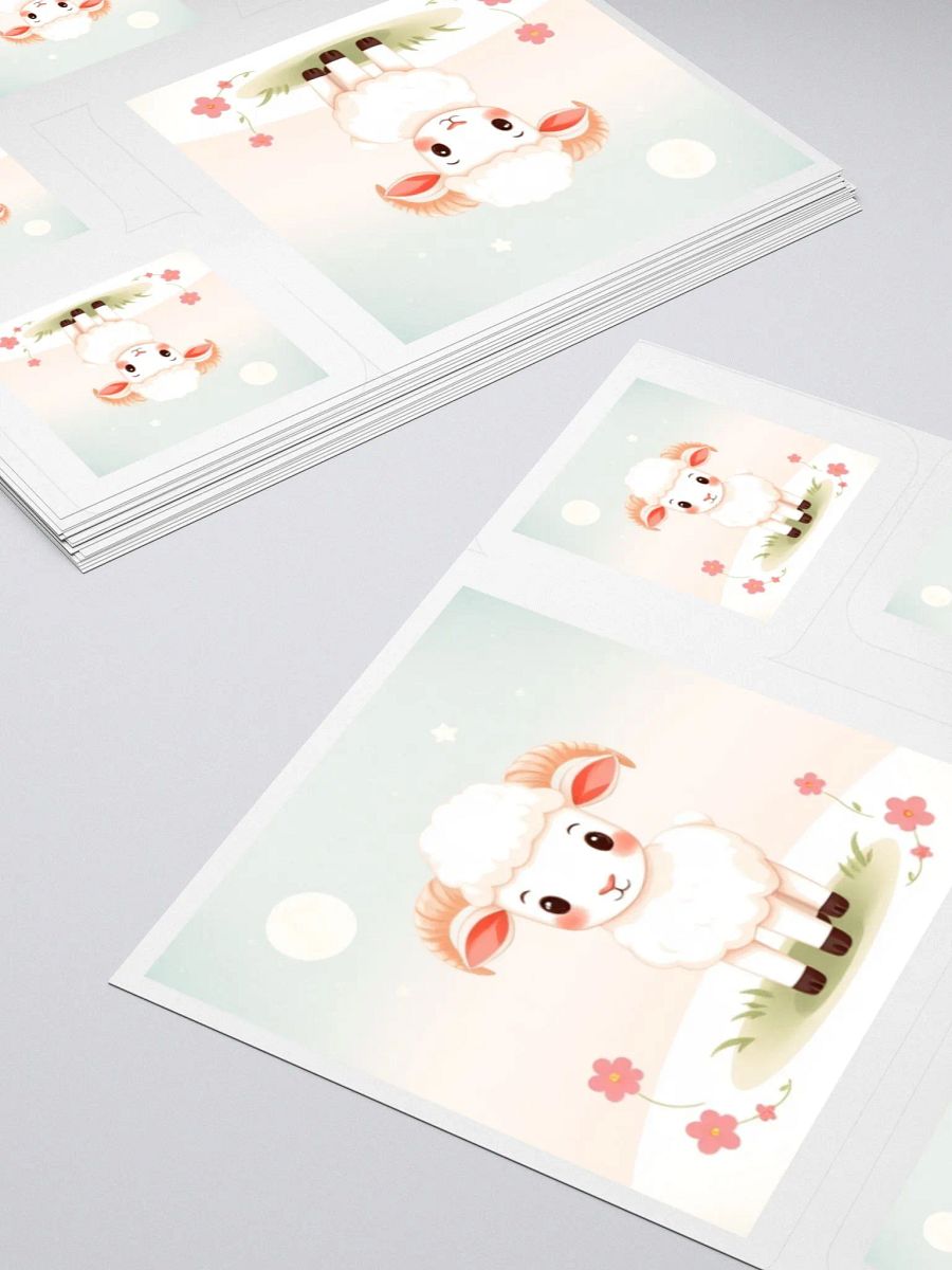 Whimsical Sheep Dreams Kiss Cut Stickers product image (4)