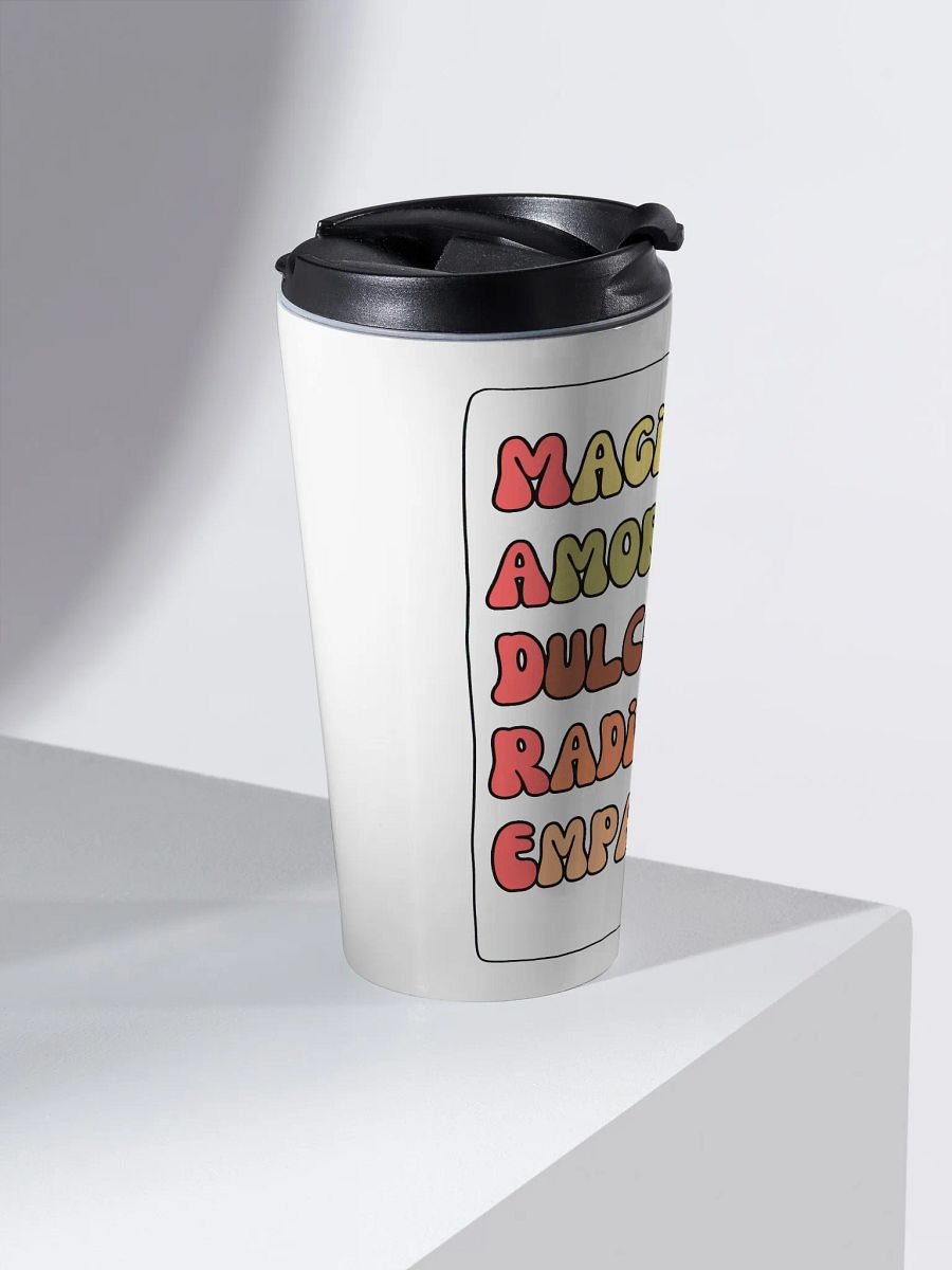 Mother’s day acrostic Boho Design steel travel mug product image (2)