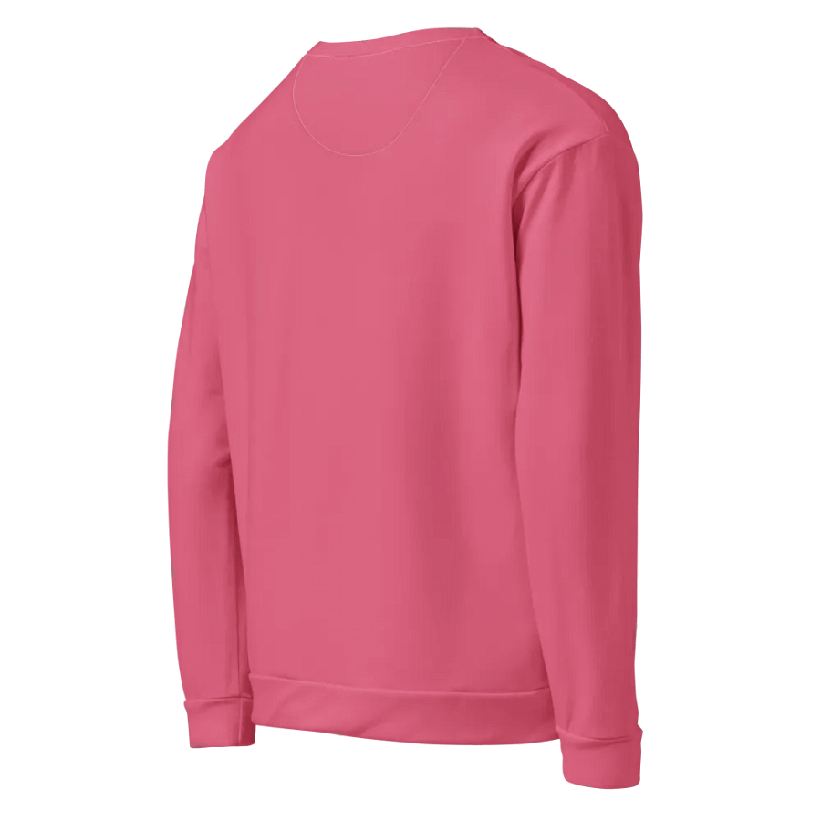 Plain Rosy Pink True Summer Unisex Recycled Polyester Heavyweight Premium Sweatshirt by Treasure Pie product image (6)