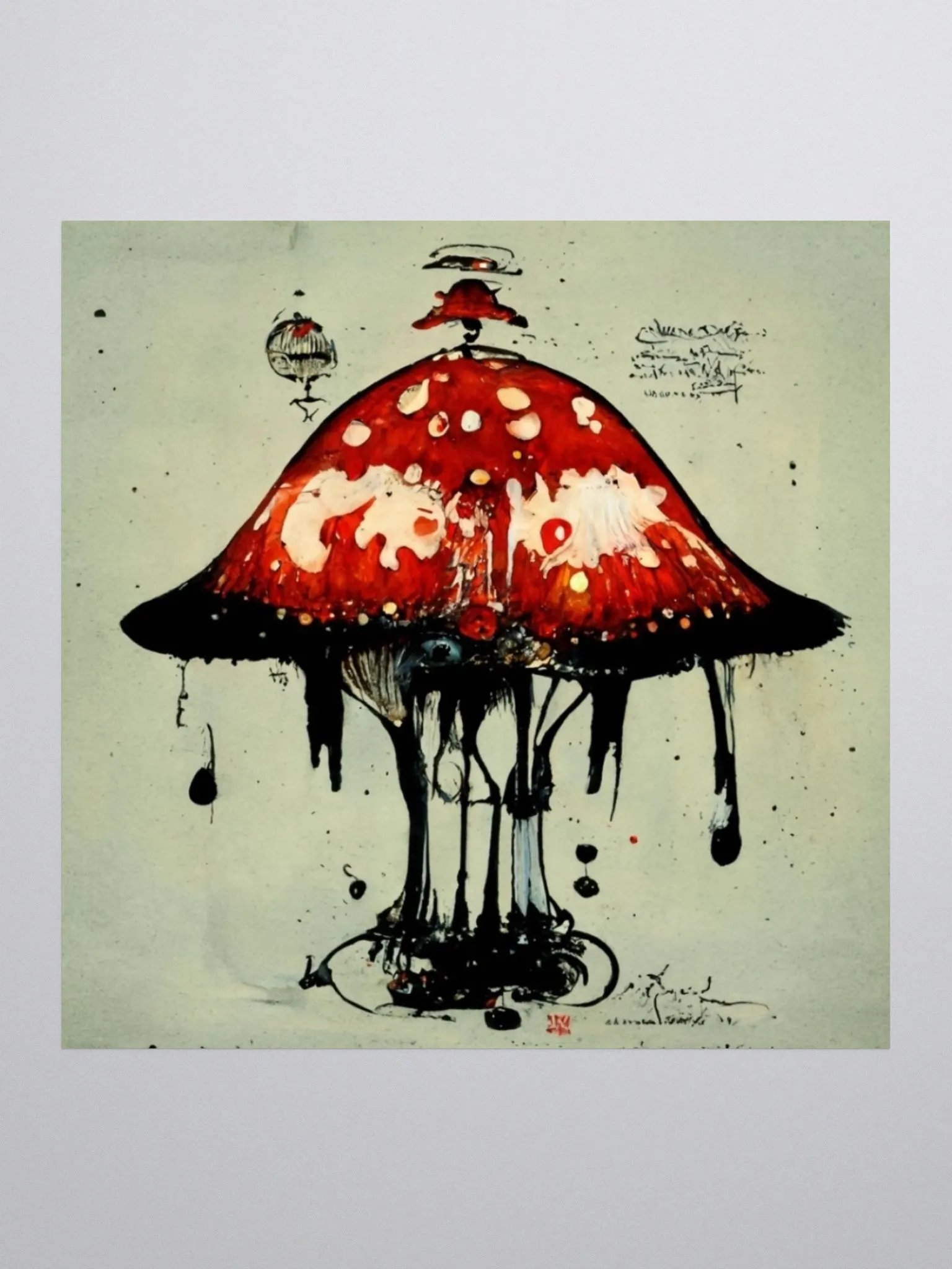 Whimsical Mushroom Kiss Cut Stickers product image (2)