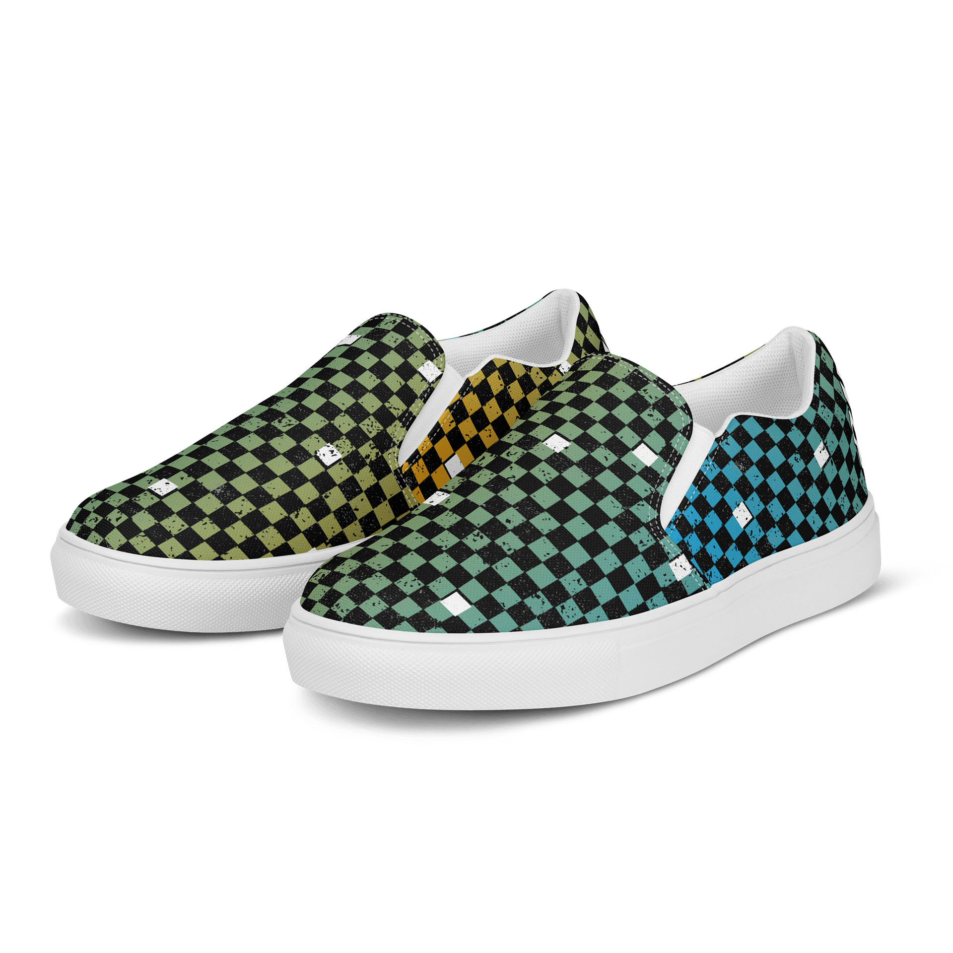 Derp Squad Checkered Men's Slip-on Shoes product image (3)