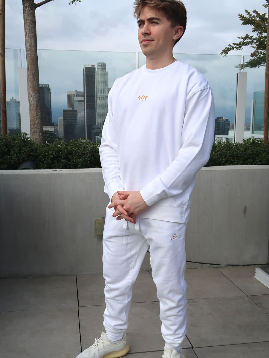 Premium 'Nice.' Bottoms (White) product image (4)