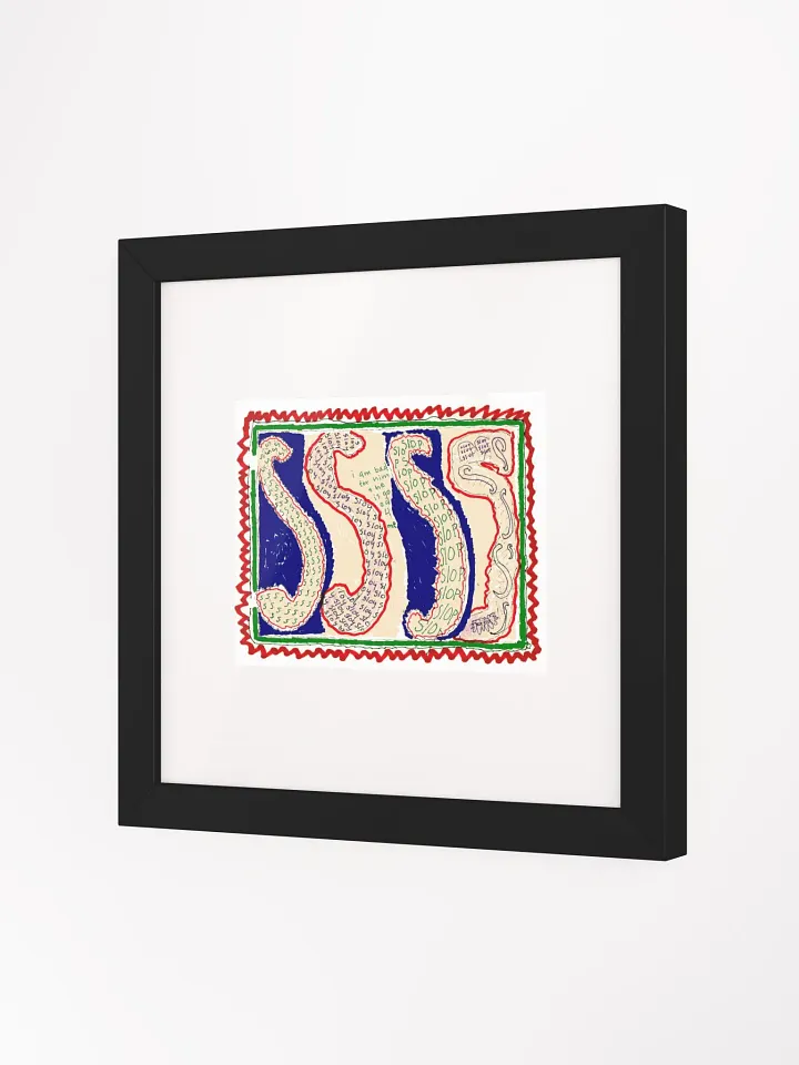 S's in bric brac Panel Card Print Framed product image (2)