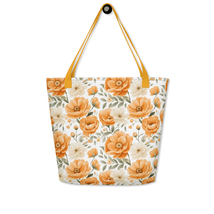 Just Peachy Floral Tote Bag product image (2)