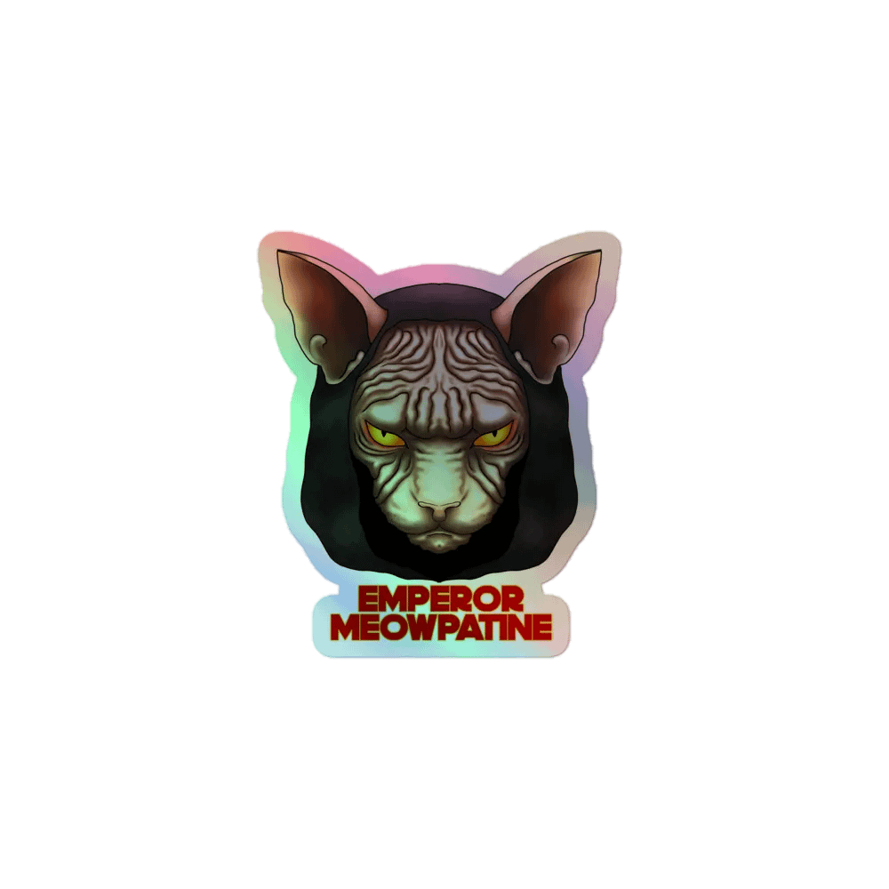 Emperor Meowpatine Holo Sticker product image (1)