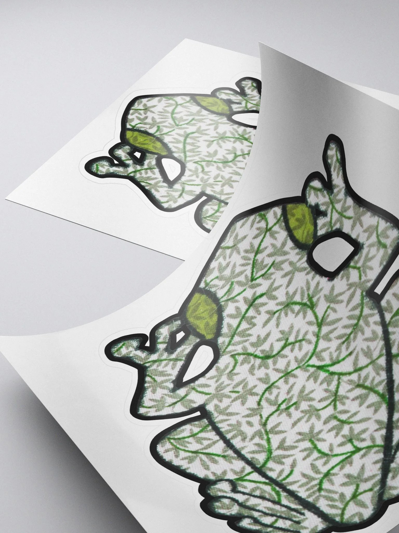 Big Frog Sticker in Ivy product image (4)