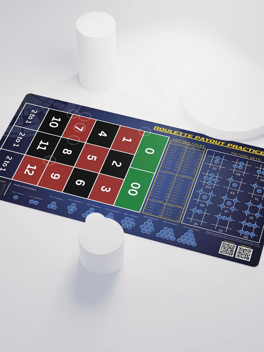 Roulette Payout Practice Pad - Blue Vignette product image (3)