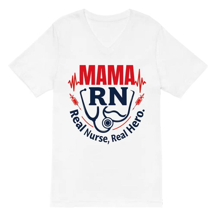 MAMA RN Real Nurse V-neck tee product image (2)