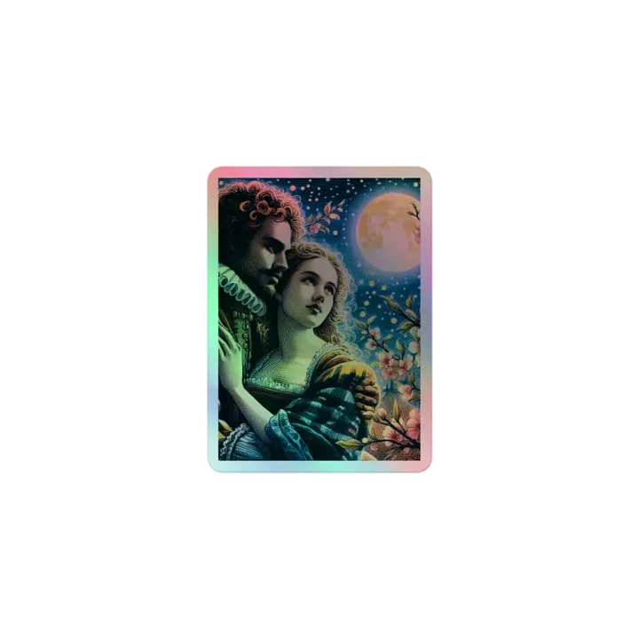 Holographic sticker. Elizabethan Music Summer Evening Vintage oldies product image (1)