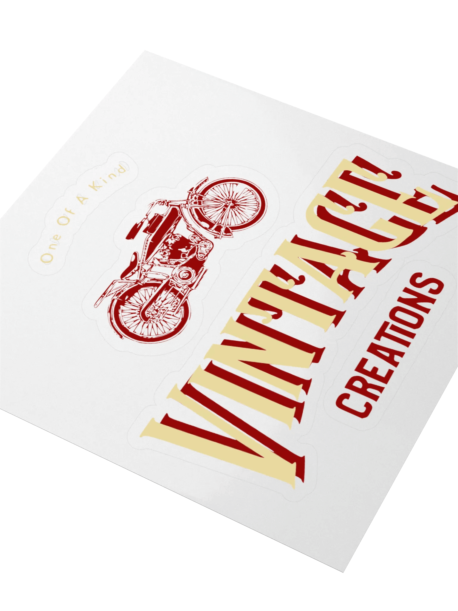 Vintage Motorcycle Kiss Cut Sticker product image (3)