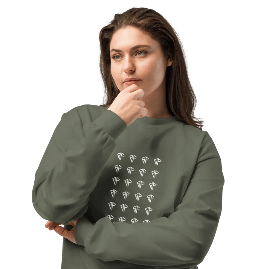 Green/White Logo Crewneck product image (11)