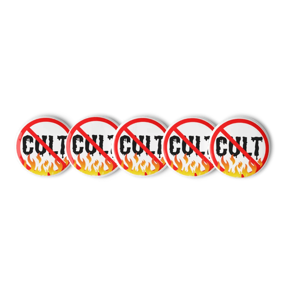 Anti-CULT pins - Lot of 5 product image (2)