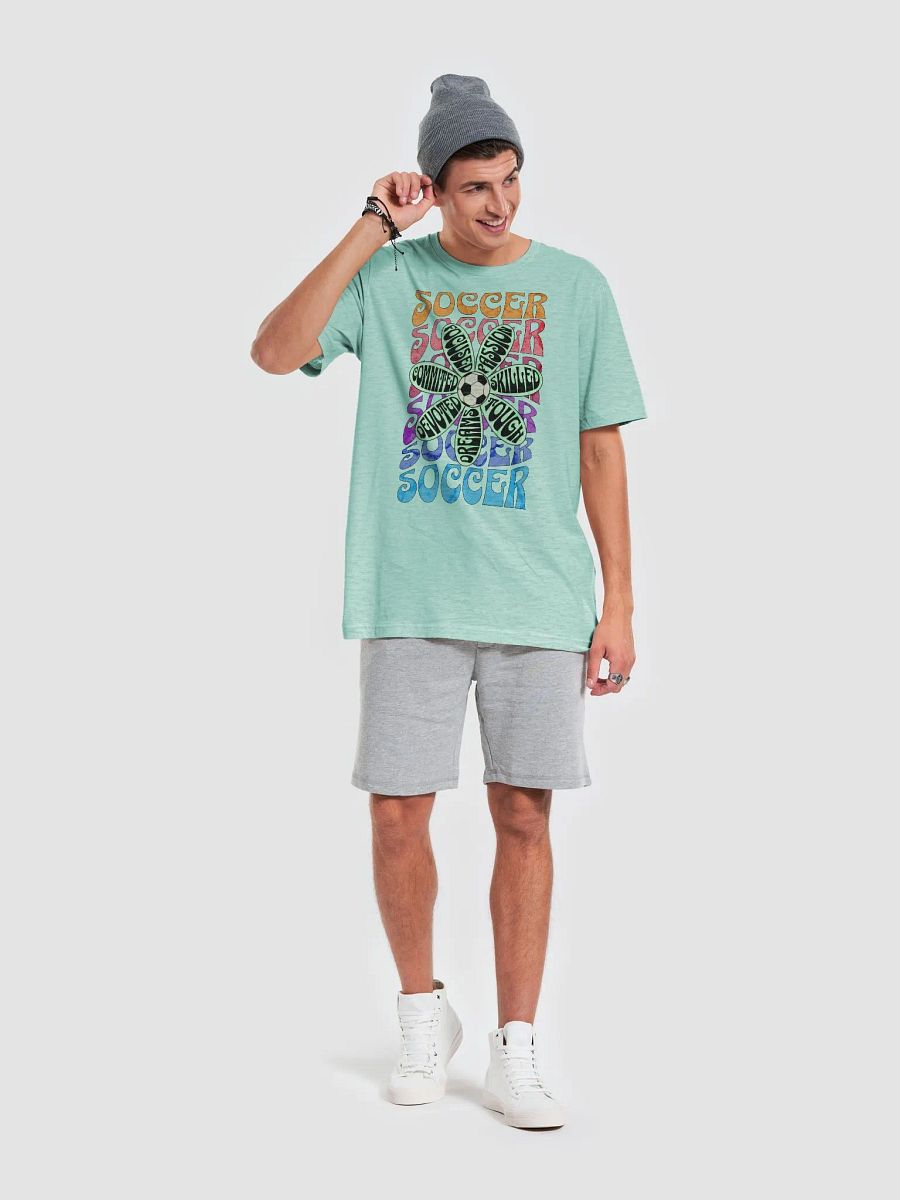 Flower Soccer Motivational Passion Petals T-Shirt product image (22)