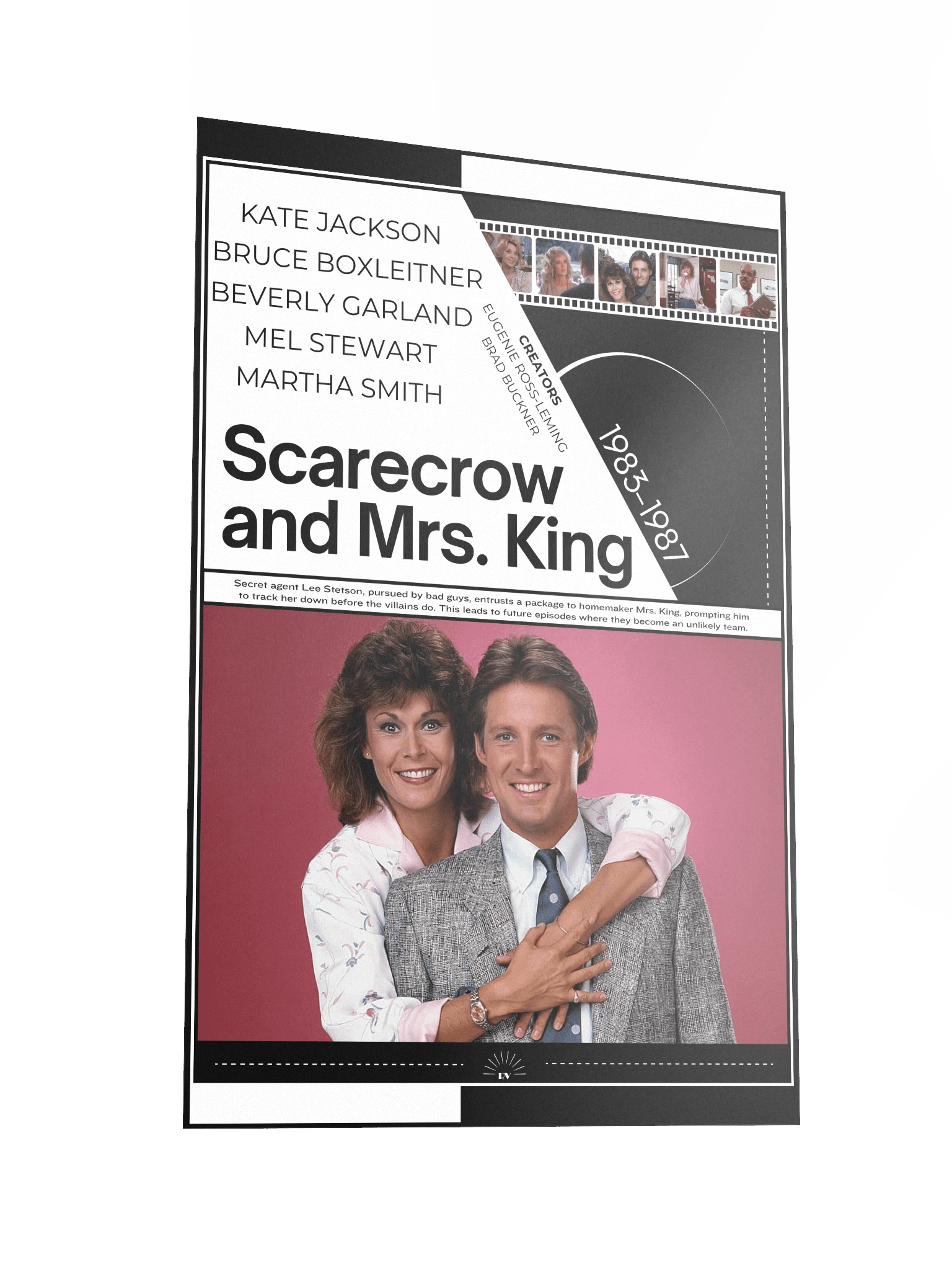 Scarecrow and Mrs. King with Kate Jackson and Bruce Boxleitner 1983–1987 | Poster | 12x18 Wall Art product image (2)