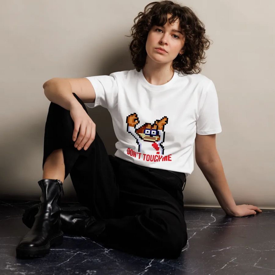 Don't Touch Me T-shirt White product image (10)