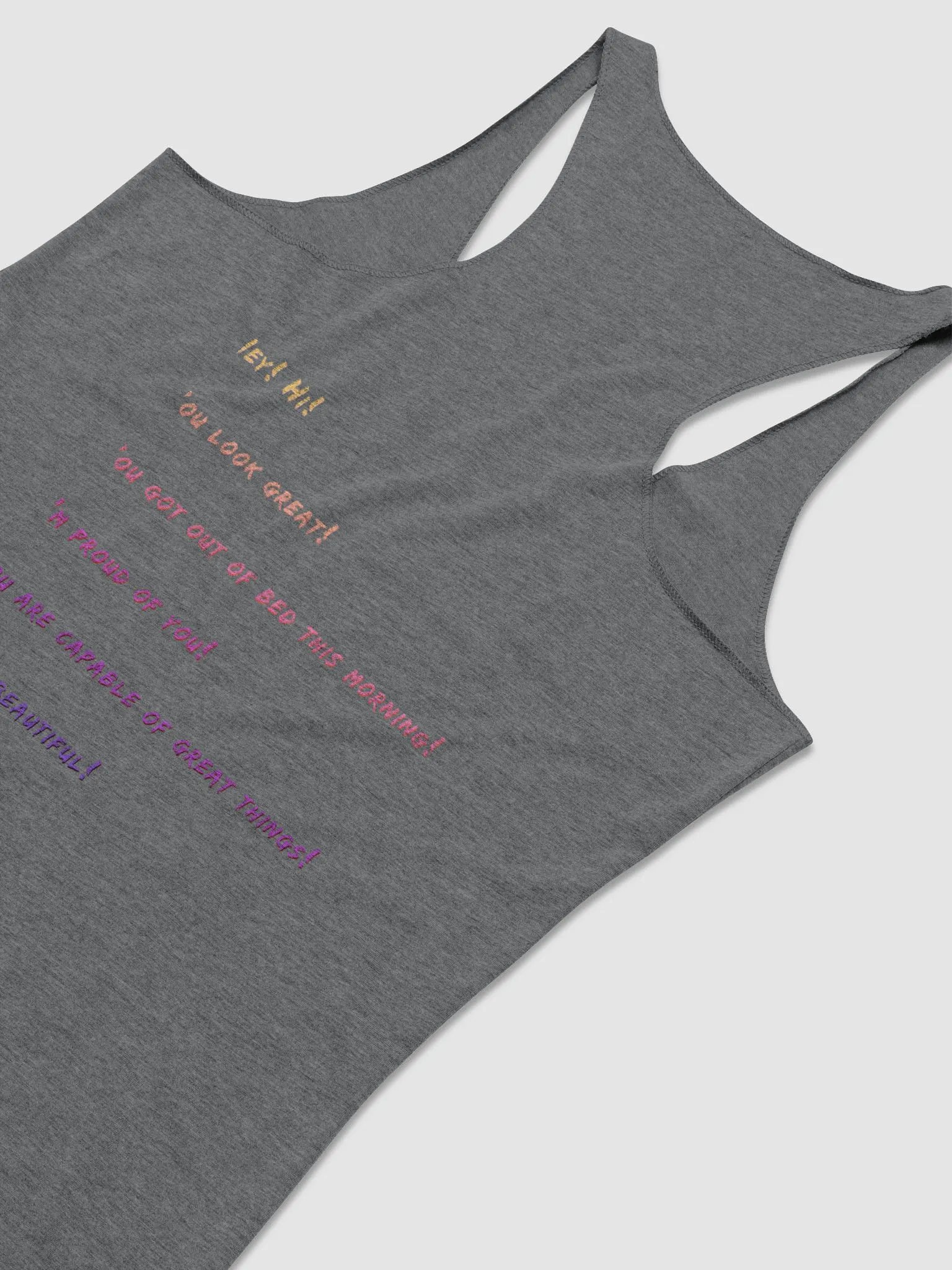 Alphabet Cartel - Women's Racerback Affirmation Tank product image (8)