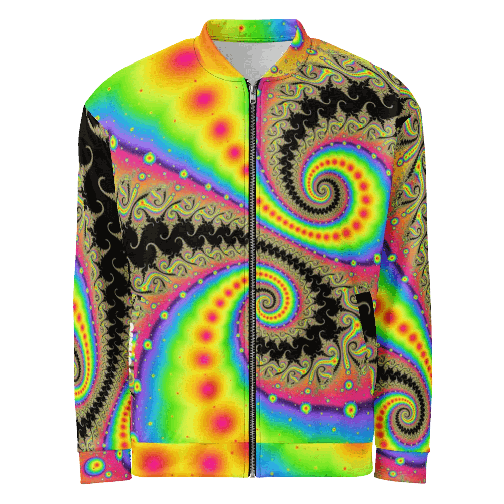 Fractal Bomber Jacket - Pink Lemonade and Candy Twists product image (2)