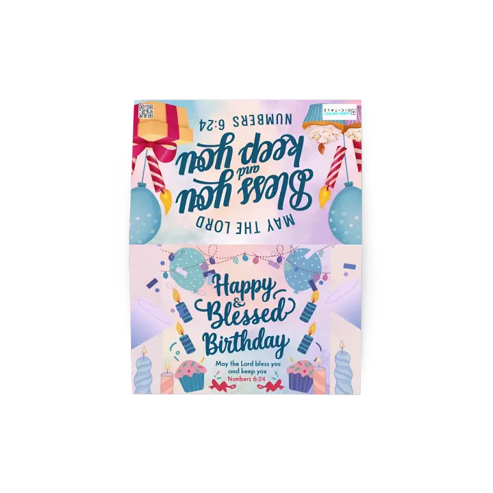 Happy & Blessed Birthday Card product image (2)