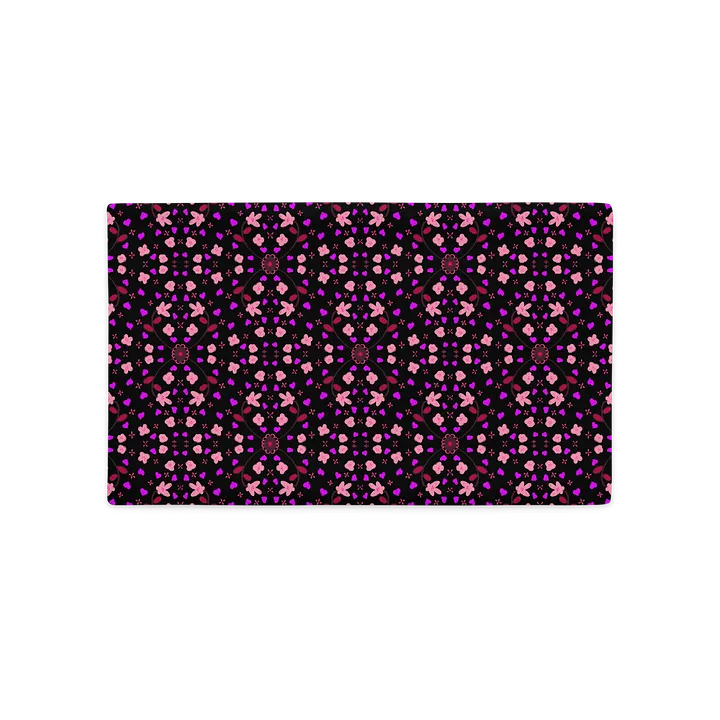 Hearts and Flowers Dark Pillow Case product image (2)