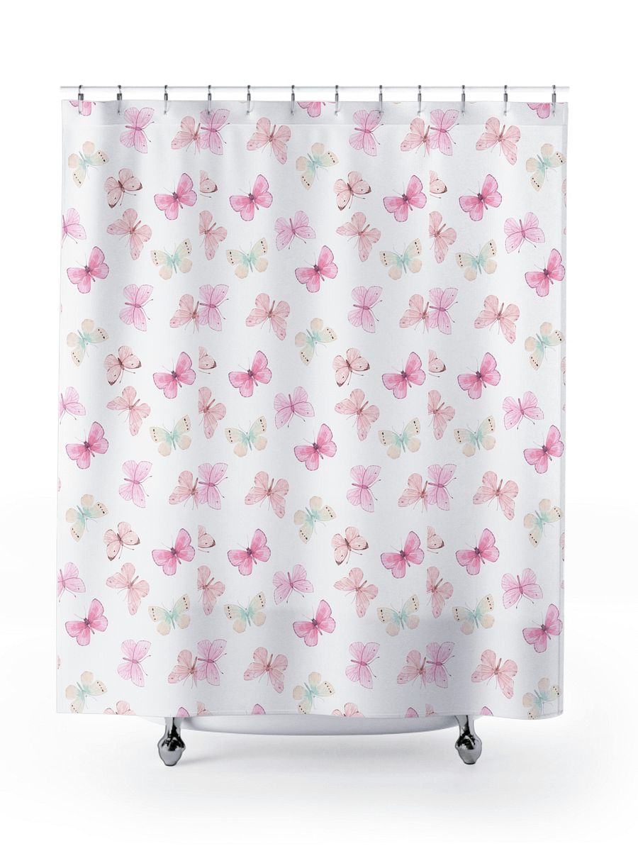Spring Butterfly Shower Curtain product image (1)
