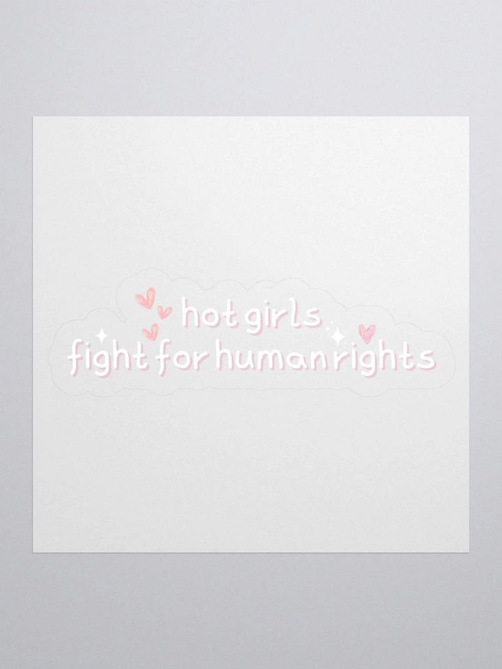 hot girls fight for human rights sticker product image (2)