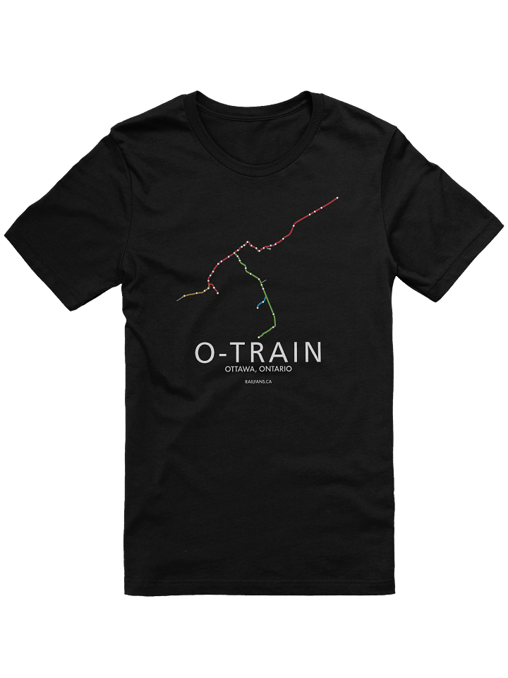 The Rail Fans Canada Map T-Shirt - O-Train product image (1)