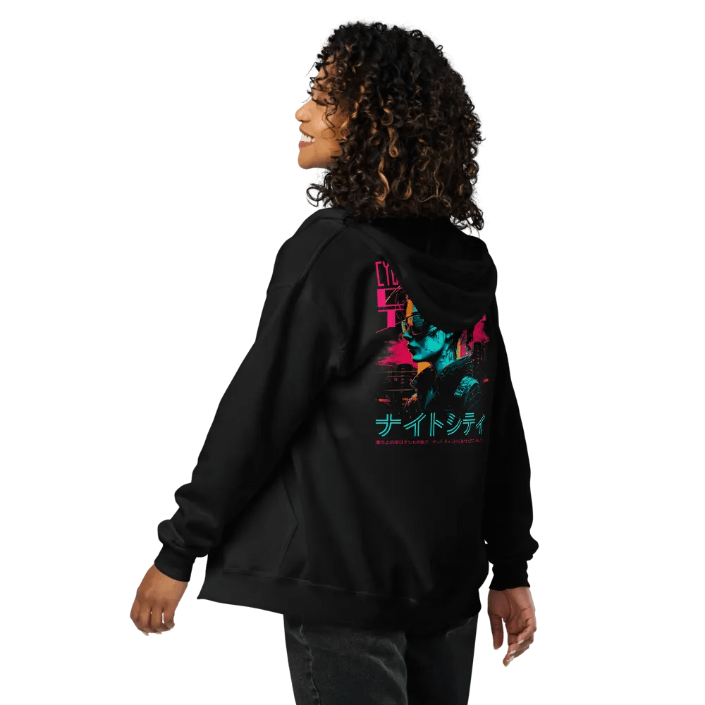 Cyber Mechanical Fox Unisex Zip Hoodie product image (10)