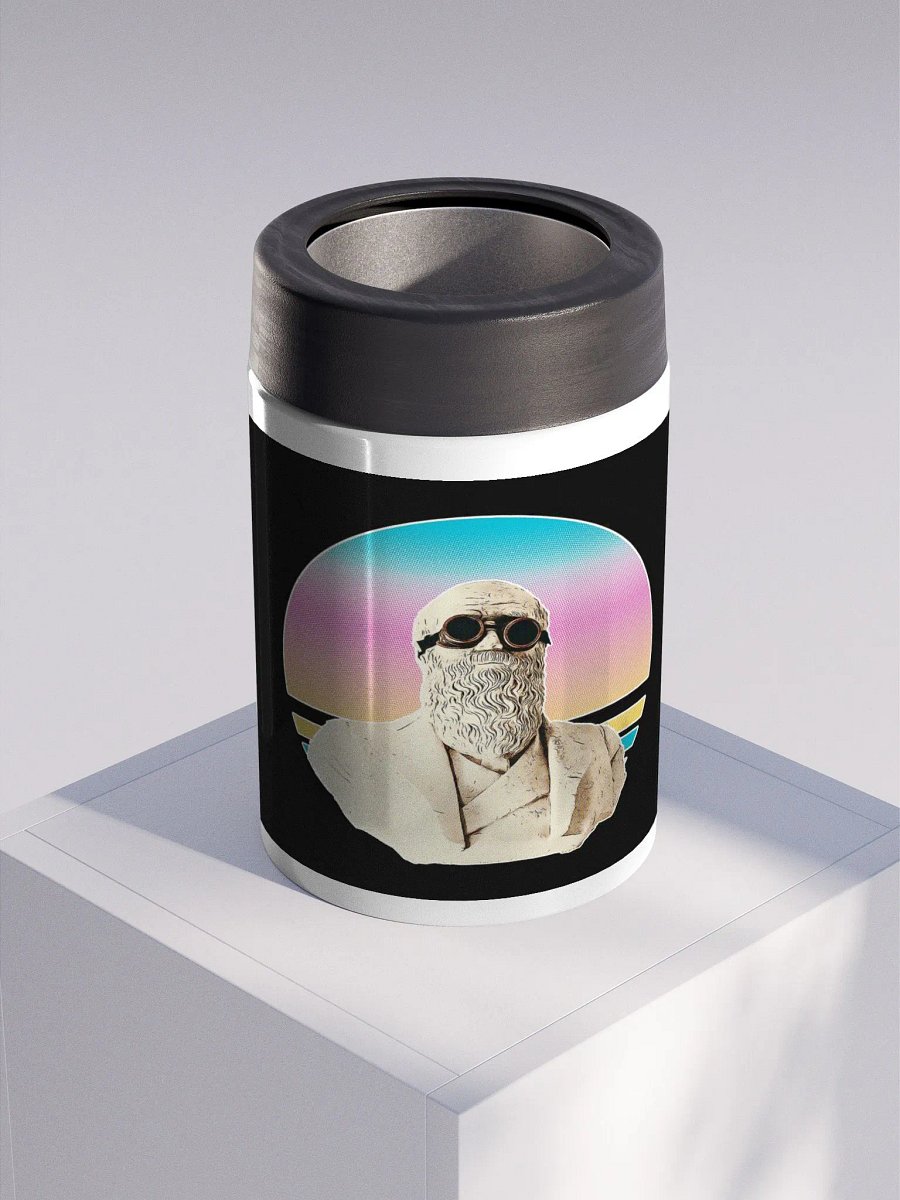 Darwinism Stainless Steel Koozie Black product image (3)