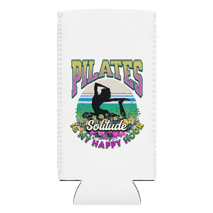 Pilates Is My Happy Hour Solitude Serenity Can Cooler product image (2)