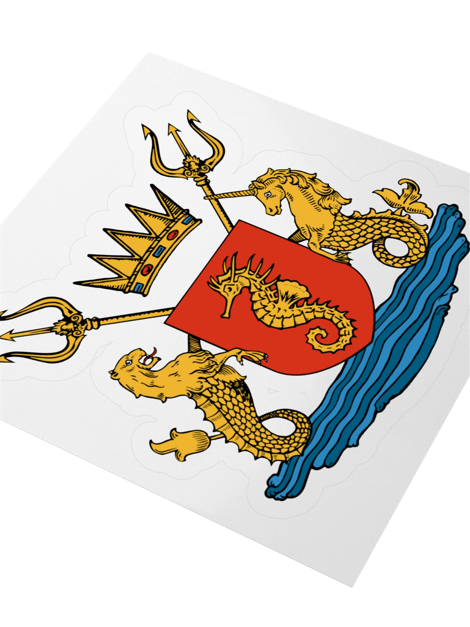 Crest of Atlantis Kiss Cut Sticker product image (7)