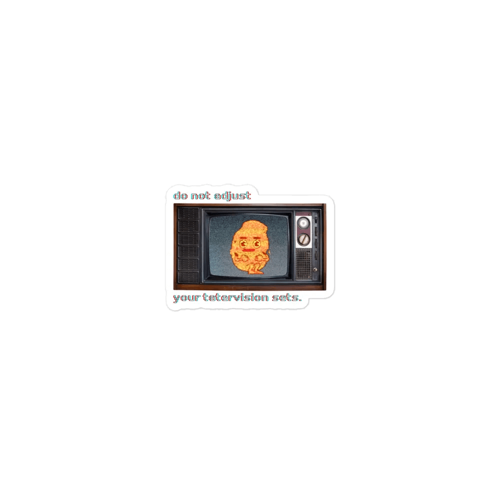 TATERVISION die-cut magnet product image (1)