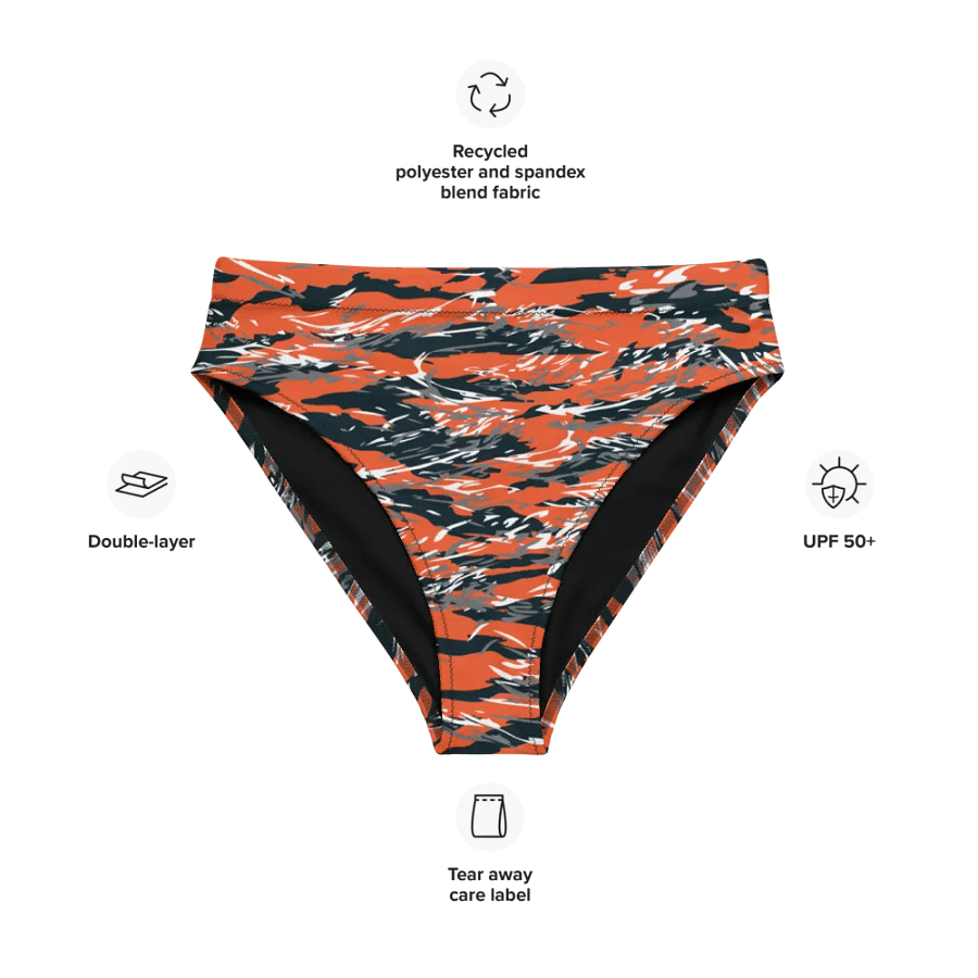 Tiger Camo High Waisted Bikini Bottom product image (10)