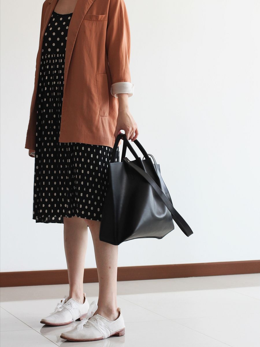 Leather Two-way Bag - Natural, Honey, Black product image (9)
