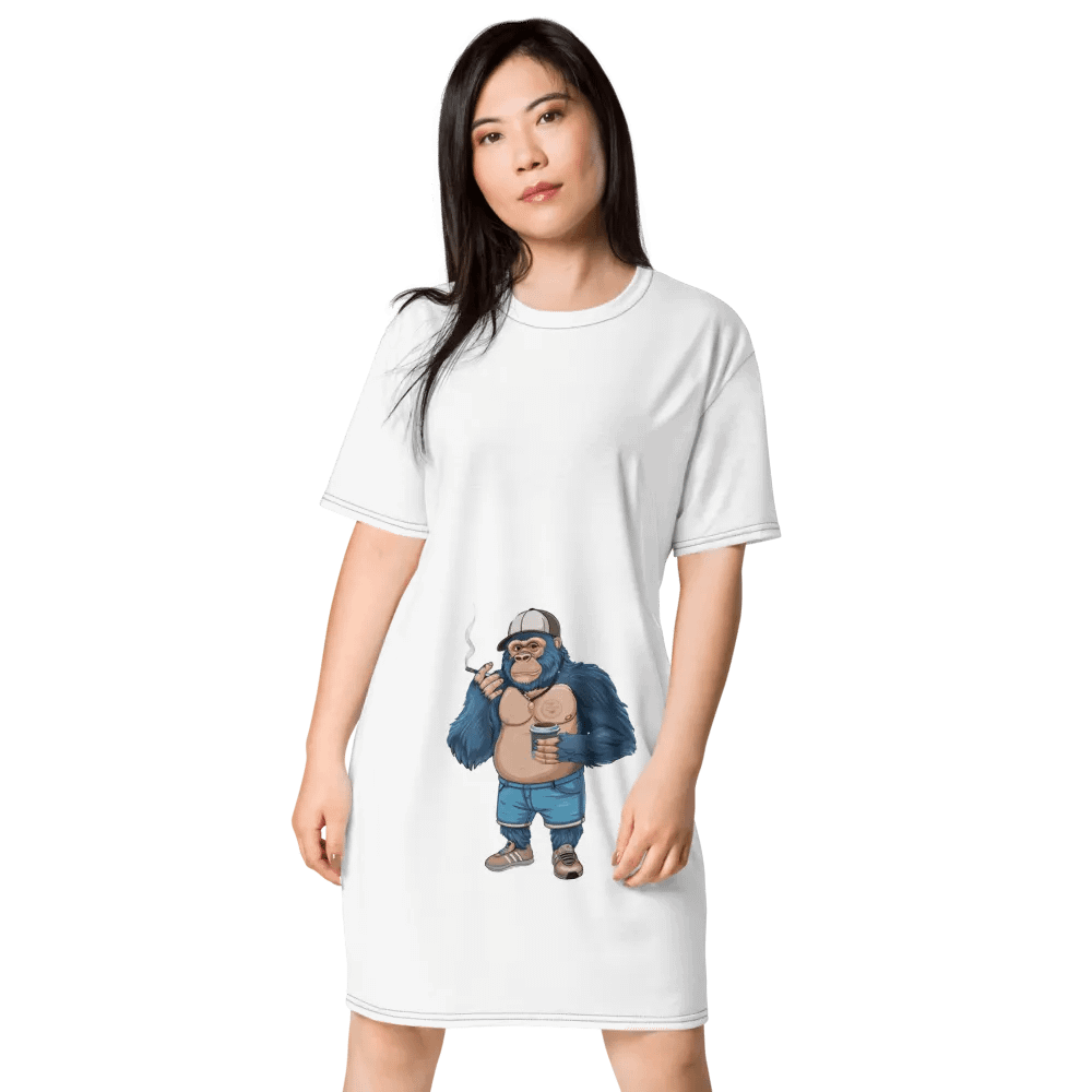 Blue Gorilla T-Shirt Dress product image (1)