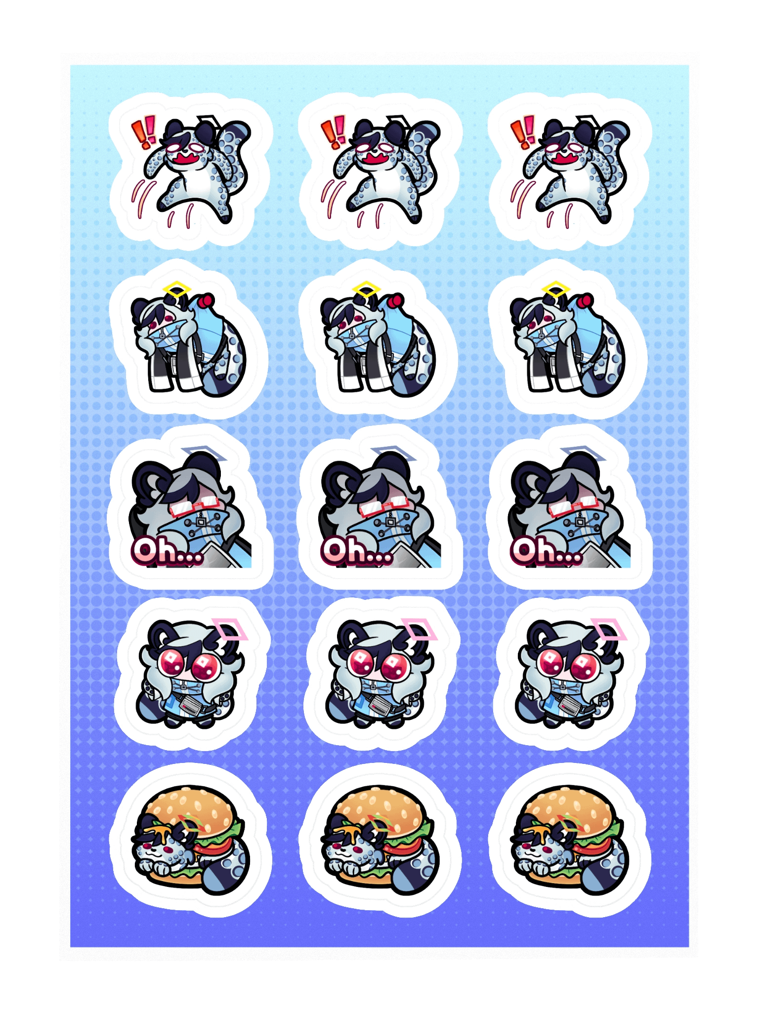 Sleepy's Emote Sticker Sheet product image (5)