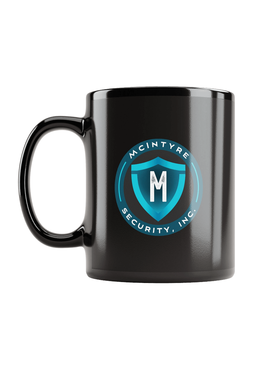 Black Ceramic Mug - McIntyre Security Inc Logo product image (12)