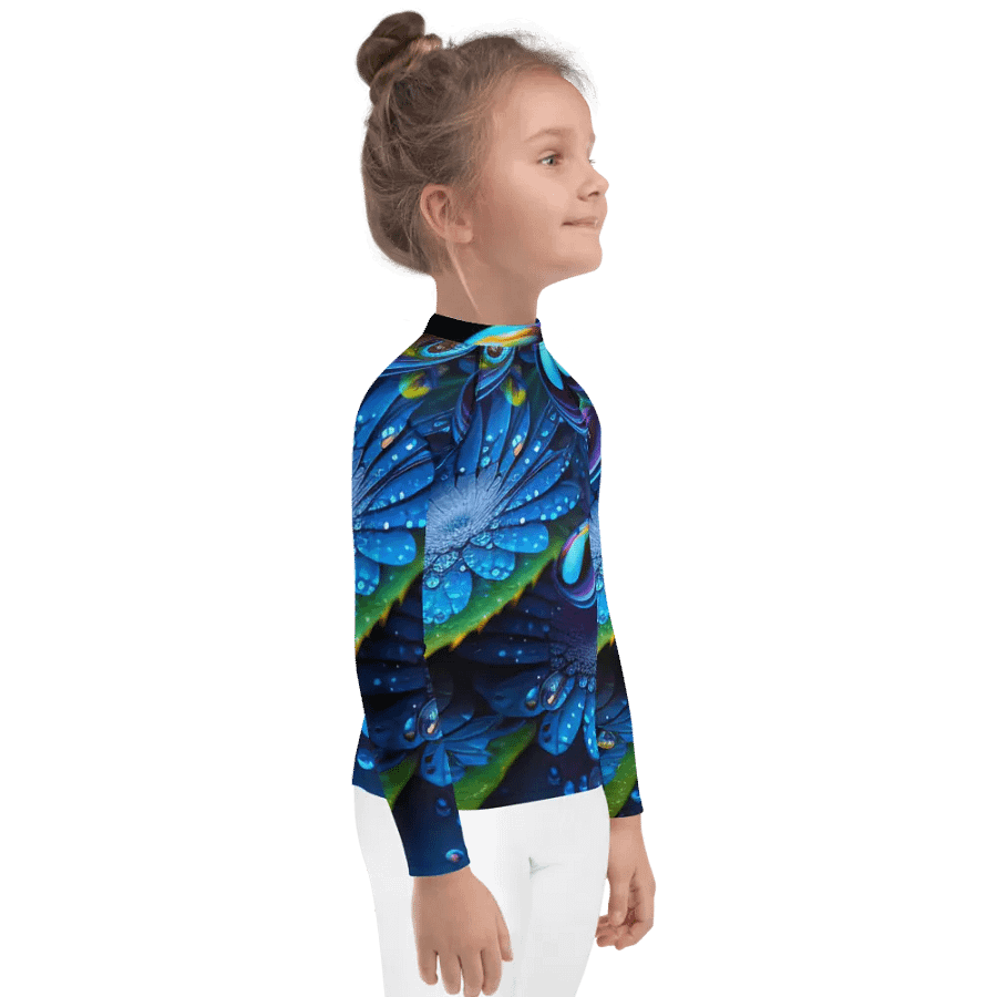 Kawaiikitten Exclusive Premium DewDrop Surfing Ocean Rash Guard Full Sleeved T-Shirt product image (10)
